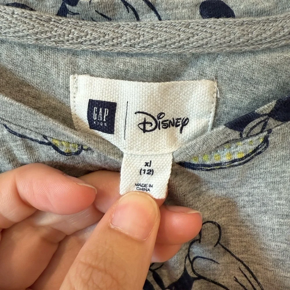 GAP Gray Kids Dress with Mickey Mouse Print